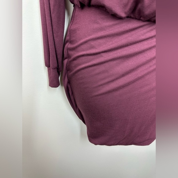 Bailey/44 Winter Mini Dress In Bordeaux Size Small NWT - Picture 8 of 12